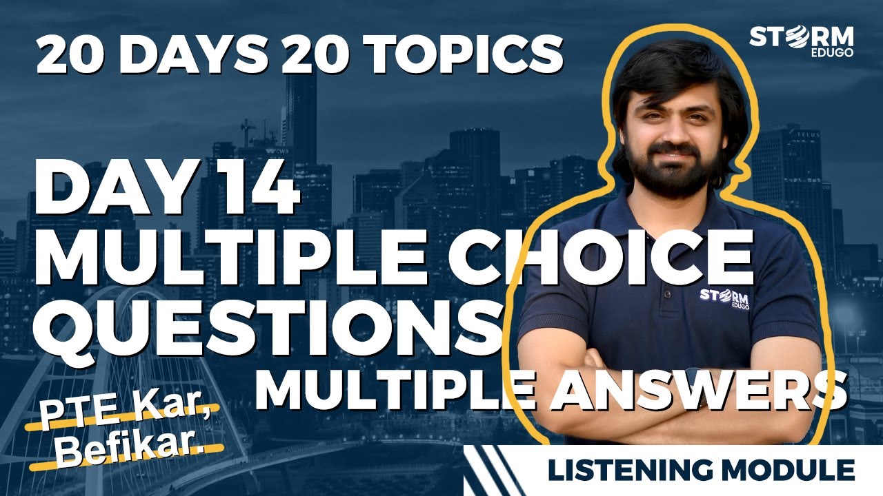 Day 14 | Multiple Choice Questions Multiple Answers - YouTube