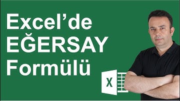 Excel EĞERSAY İşlevi: Şarta Bağlı Değer Sayma- 175. video | Ömer BAĞCI