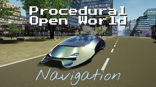 Navigation in a procedurally generated city