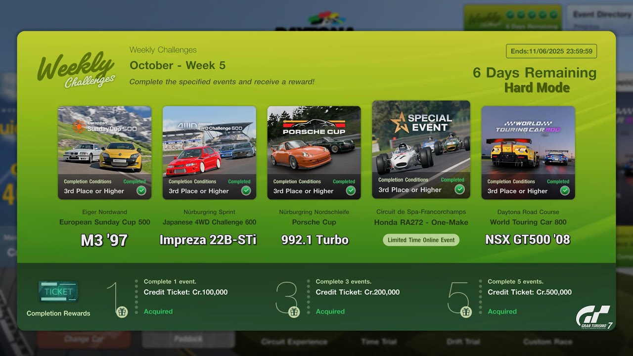 Gran Turismo 7 | Weekly Challenges October 2025 WK.5 - Honda RA272