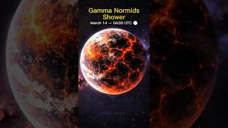 Don't Miss the Gamma Normids Meteor Shower! (March 14) #space #meteor #shorts