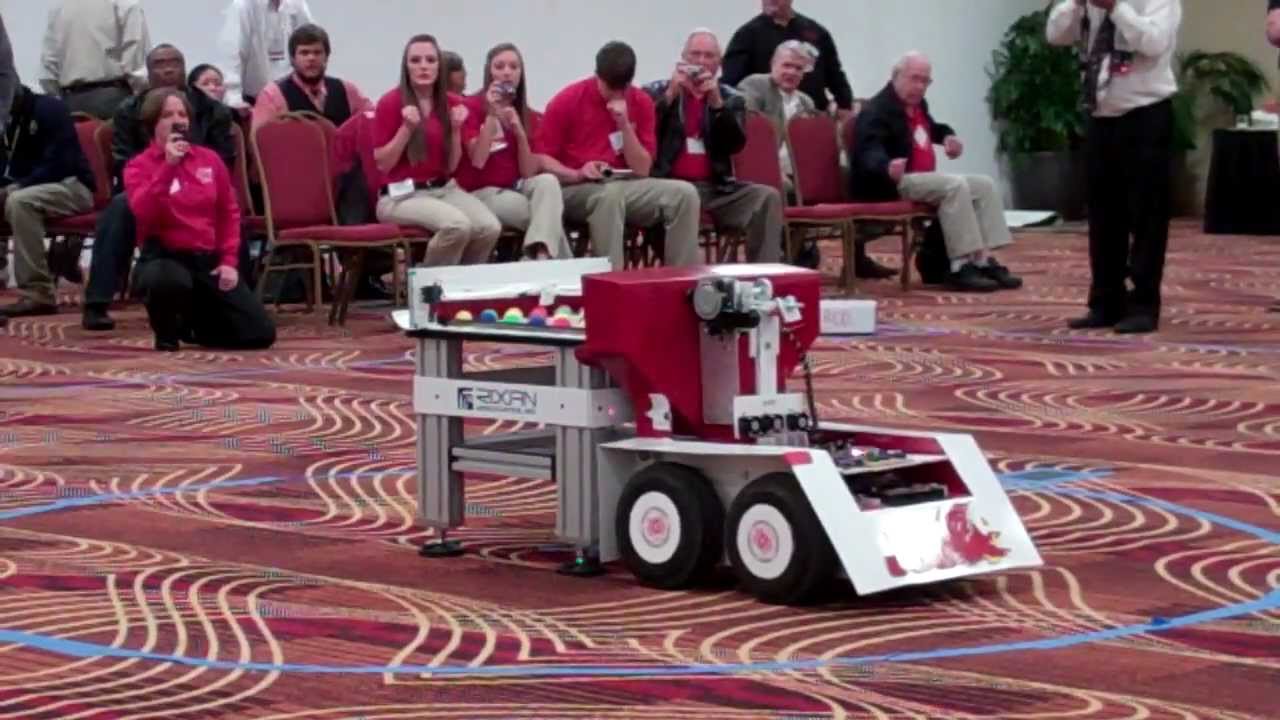 2012 ATMAE robot competition JSUwinner - YouTube