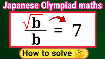 Japanese | Can you solve this? | Nice algebra math problem | math Olympiad 