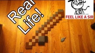 REAL-LIFE Minecraft Fishing Rod/Cat Toy - With Working Line (Video Game  Prop) 