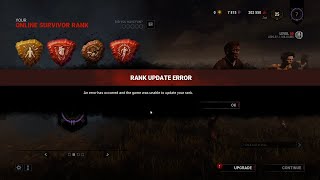 How to resolve Rank update error/ Sync error 100% Dead by Daylight (Updated)