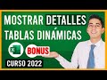 Mostrar detalles en Tablas Dinámicas