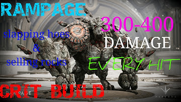 PARAGON RAMPAGE CRIT BUILD!!! 300-400 EVERYHIT!! SERVING ROCKS AND SLAPPING HOES!!