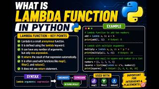 What is Lambda Function in Python | Python Interview Questions | with Examples