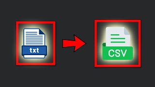 How to convert txt file to csv or excel file