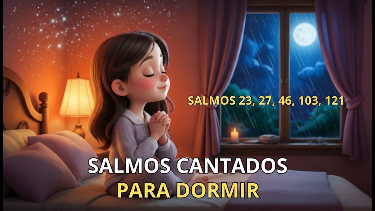 Salmos Cantados Para Dormir 🙏 Acalme Sua Alma e Durma em Paz | Salmos 23, 27, 46, 103 e 121