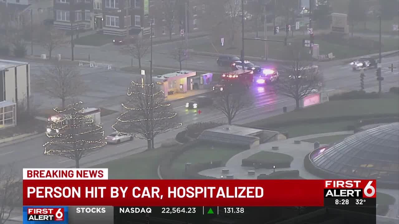 1 in hospital after being hit by car on Dodge Street in Omaha - YouTube