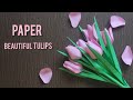 Beautiful tulip flowers  how to make tulips out of paper  home decors