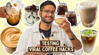 SHOULD I TRY THE VIRAL SPRING ONION COFFEE ?😱 TESTING VIRAL COFFEE RECIPES