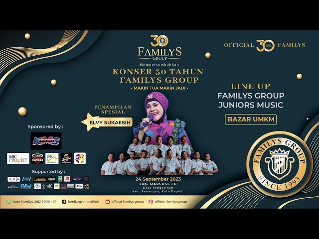 Live Streaming Konser 30 Tahun FAMILYS GROUP MAKIN TUA MAKIN JADI  (Day 2/ MALAM) class=