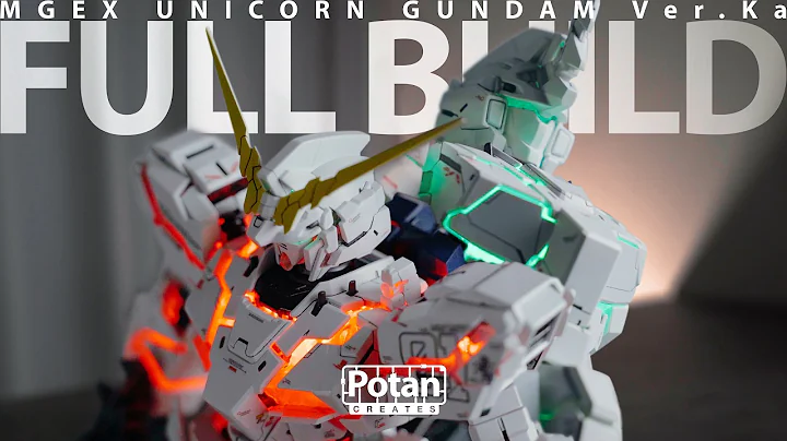 The 100 hours - I painted $250 Gunpla MGEX Unicorn Gundam Ver.Ka｜ASMR