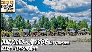 UTV/ATV Trail Riding on the Hatfield & McCoy Trails in West Virginia - Day 1 - Episode 01 #TeamAJP