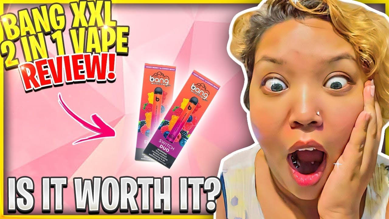 Bang 2 in 1 disposable vape review, it has 2500 puffs, 6% nicotine, 2 flavors in 1.