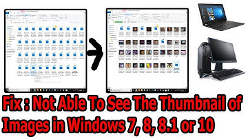 Not Able To See | The Thumbnail of Images in Windows 7, 8, 8.1 or 10