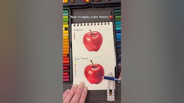 How to elevate art with color theory 🍎| easy beginner tutorial #arttutorial #colortheory #art