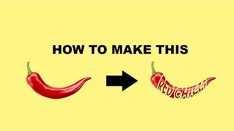 Red Chilli Text Manipulation ln Coreldraw | Typography effect