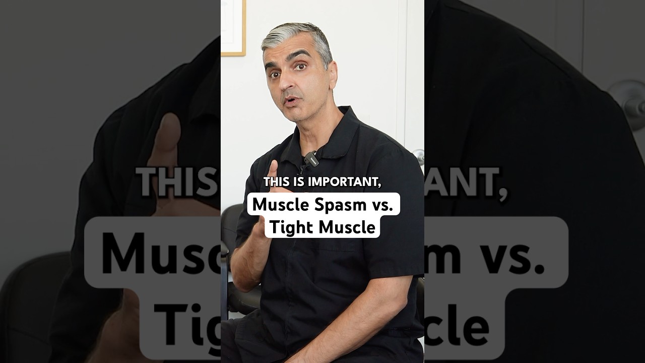 What to do for a muscle spasm versus a tight muscle?#shorts