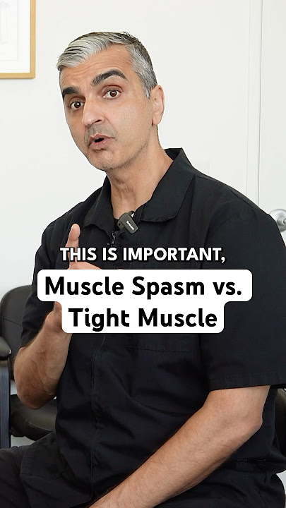 What to do for a muscle spasm versus a tight muscle?#shorts