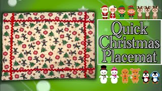 Quick Christmas Placemat | The Sewing Room Channel