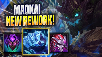 KOREAN CHALLENGER TRIES MAOKAI WITH NEW REWORK! - Korean Challenger Plays Maokai JUNGLE vs Nidalee!
