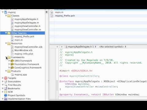 iPhone Tutorial Create Xcode Project