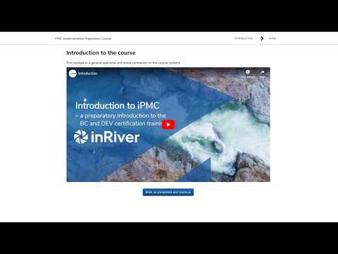 inRiver Academy UI Tutorial - How to sign up for and access course content