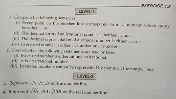 RD Sharma | class 9 | chapter 1 | Ex 1.5 Q1 to Q2 | solutions | number system