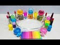 MIXING LIPSTICKS AND SHAPING WAX INTO STORE BOUGHT SLIME!! SLIMESMOOTHIE! SATISFYING SLIME VIDEO !!