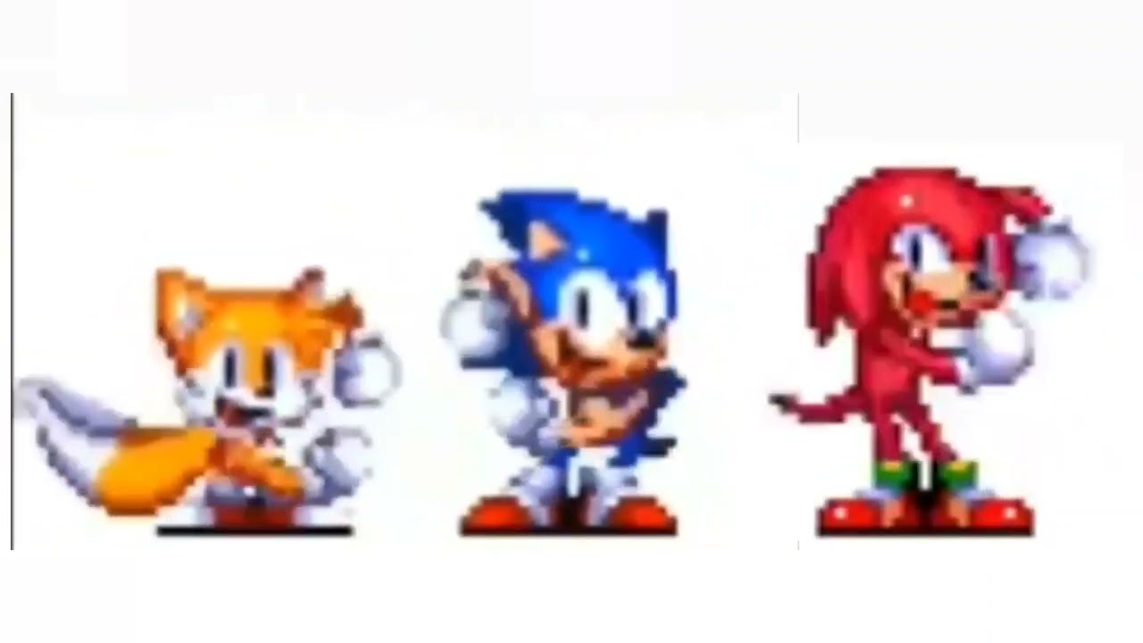 Classic Sonic And Tails Dancing Meme (& Knuckles)