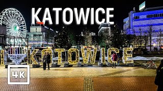 Travel vlog - Katowice WALKING Tour. Poland 🇵🇱 2024 - Travel Vlog 4K HDR 60 FPS - With Captions