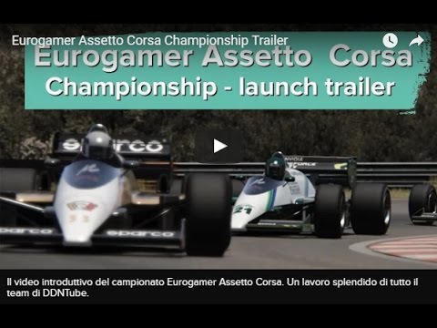 Video: Kvällens Eurogamer Assetto Corsa Championship-lopp är I Tyskland