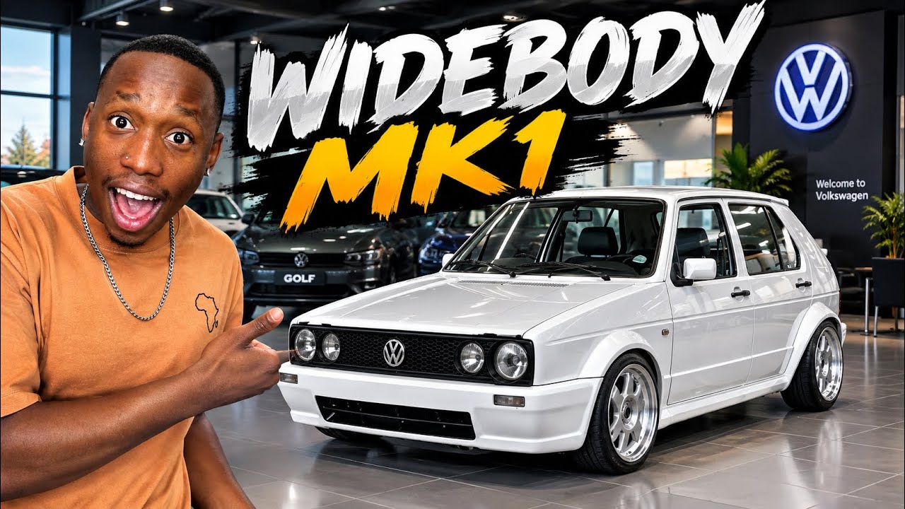 HERE IS THE FINISHED R-LINE WIDEBODY VW MK1 CITI GOLF | PARTS GIVEAWAY