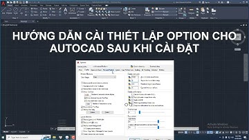 Thiết Lập Option trong Autocad  ( CAD)