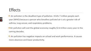 Air Pollution - Definition, Causes, Effects and Solutions
