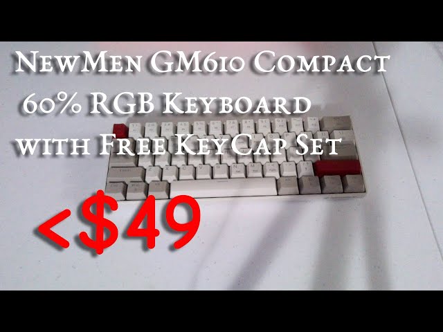 REVIEW: NEWMEN GM610 Compact Wireless Mechanical Keyboard! ($55