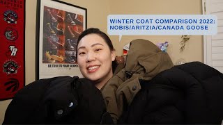 2022 Winter Coat Comparison: NOBIS / ARITZIA / CANADA GOOSE