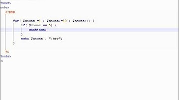PHP MYSQL   06 Kontrol Yapıları & Döngüler  05 Break