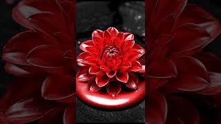 Crimson Dahlia Bloom 🌹 #satisfying #mesmerizing #oddlysatisfying