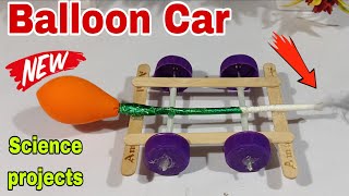 How to Make a Balloon Car || Easy Science Project