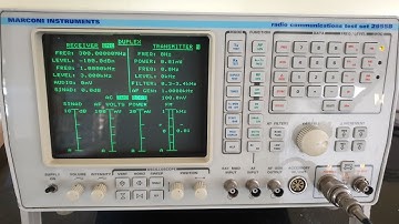 A quick play with a Marconi 2955B Radio Communications Test Set, very impressed....
