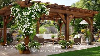 Breathtaking Rustic Farmhouse Garden Inspiration ✨|| Elegant Patio & Backyard Decorating Ideas