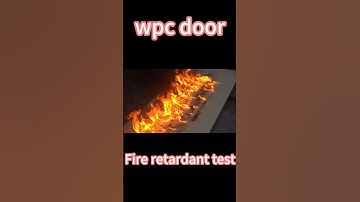 wpc door Fire retardant test        باب wpcاختبار مثبطات الحريق
