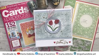 Happy Mothers Day card with Simply Cards & Papercraft Magazine Issue 213 ❤️