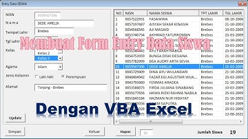 MEMBUAT FORM ENTRY DATA DENGAN VBA EXCEL - PARI JARA CHANNEL