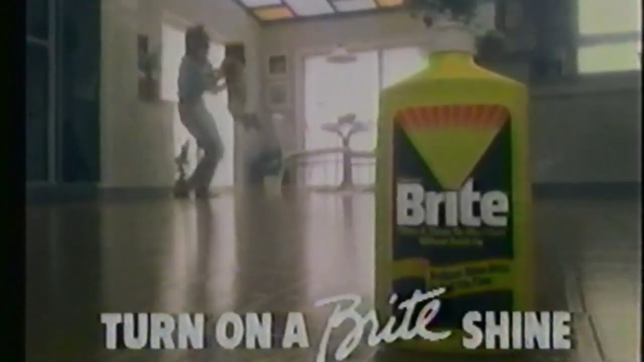 1987 Brite Floor Cleaner Wax Retro TV Commercial Ad YouTube