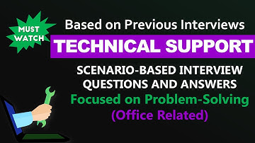 Technical Support Interview Questions and Answers (Scenarios)| Common Office Issues (Updated 2025)